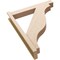 Ekena Millwork 6-in W x 34-in D x 42-in H Funston Block Rough Cedar Woodgrain TimberThane Outlooker, Primed Tan OUTUR060X34X42FST44RCPR - alternate 6